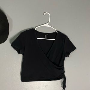 Black crop top